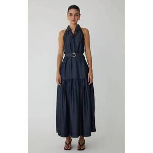 NEW JS71 sarah maxi dress in dark wash indigo